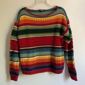 3/$25 Chaps Colorful Sweater
